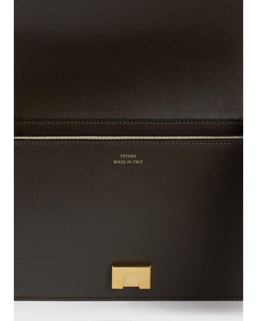 Totême  Black Mini T-Flap Leather Bag