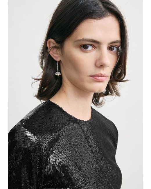 Totême White Sequin Top