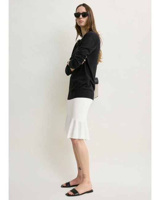 Totême Natural Fluted Knit Skirt