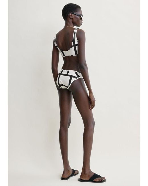 Totême Natural Monogram Bikini Top