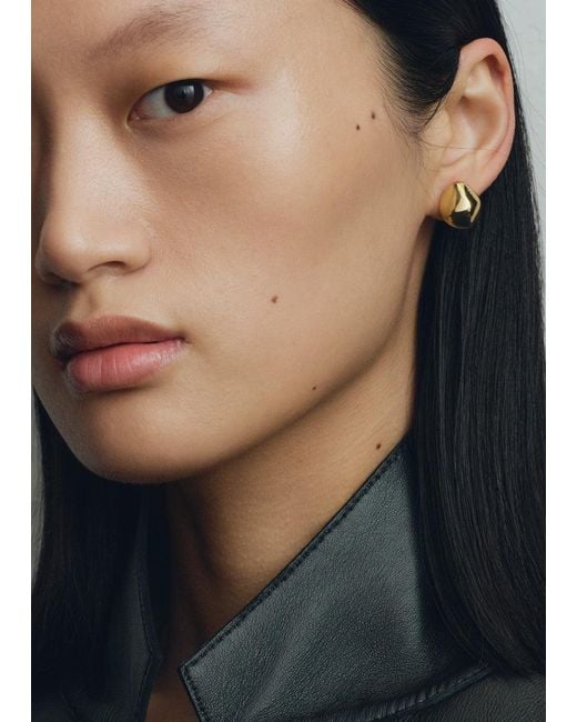 Totême Metallic Pebble Studs