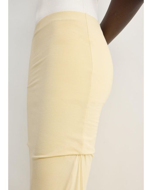 Totême Natural Draped Jersey Skirt