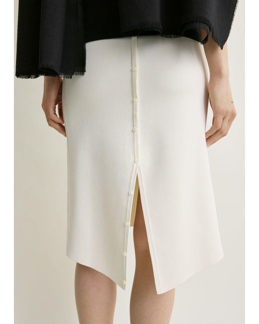 Totême Natural Dipped Knit Skirt