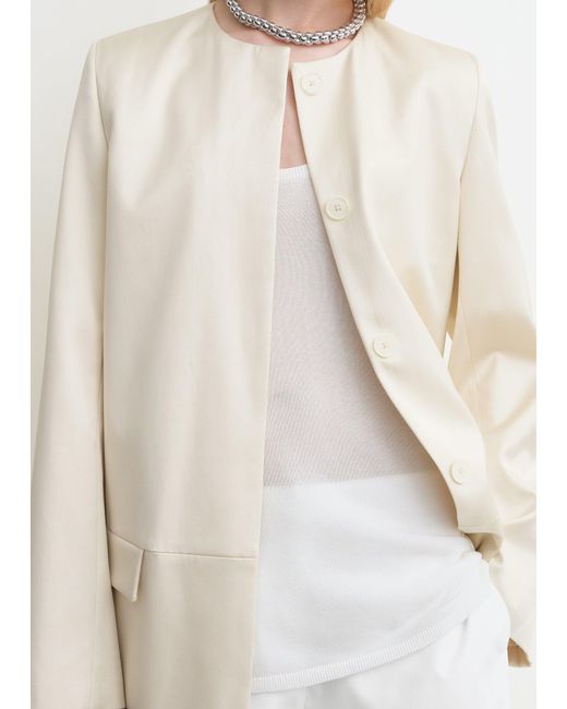 Totême White Chintz Coat