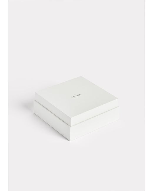 Totême White Crew-Neck Chain 18Kt