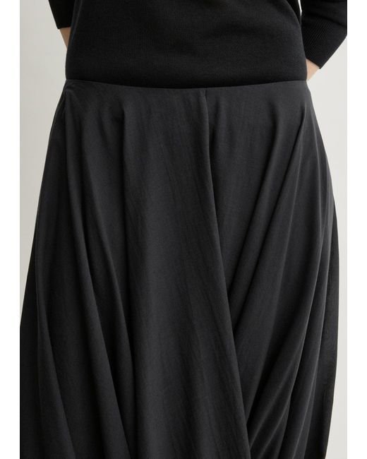 Totême Black Cocoon Skirt