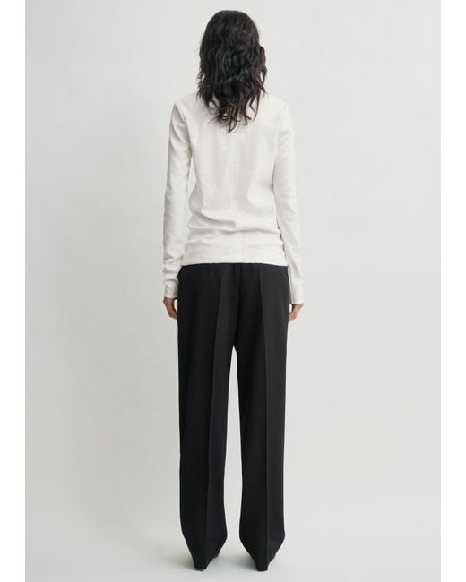 Totême White Sequin Top