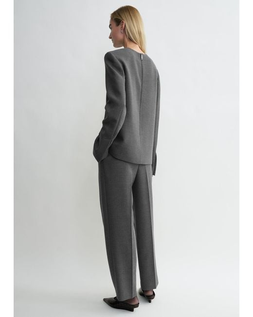 Totême Gray Pocket Top