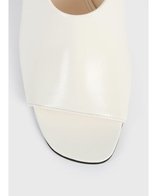 Totême  White Contour Naplack Slingbacks