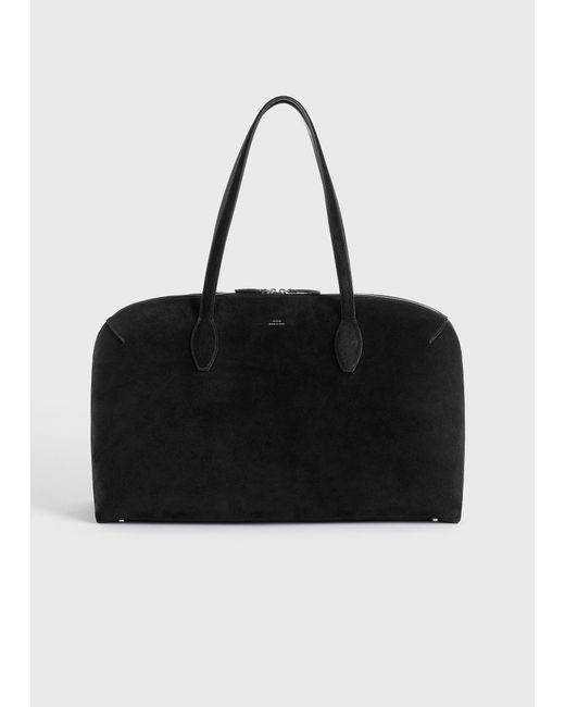 Totême  Black Suede Day Tote