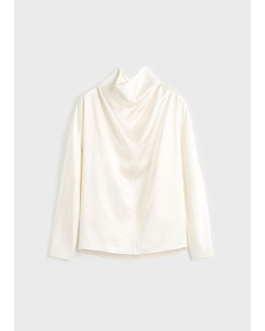 Totême  Natural Cowl Neck Blouse