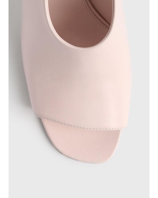 Totême Natural Contour Naplack Slingbacks
