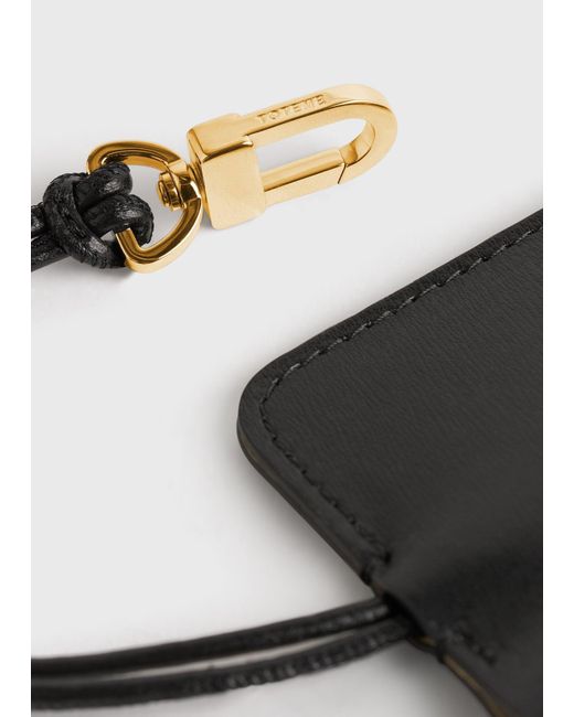 Totême  Black Leather Keyring