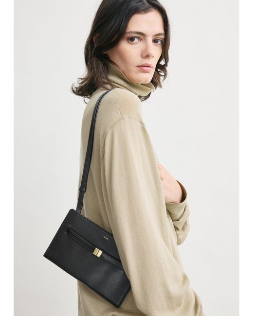 Totême White Belted Leather Crossbody