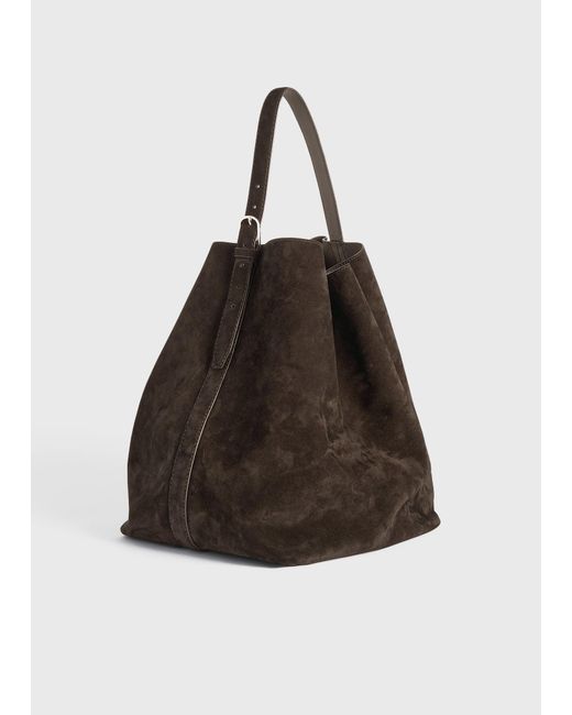 Totême  White Belted Suede Tote
