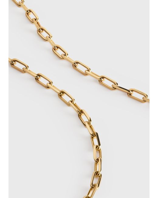 Totême White Crew-Neck Chain 18Kt