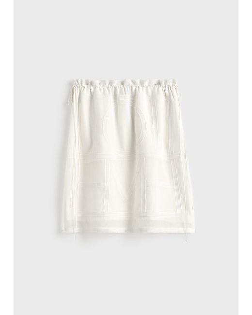 Totême Natural Monogram Mini Skirt