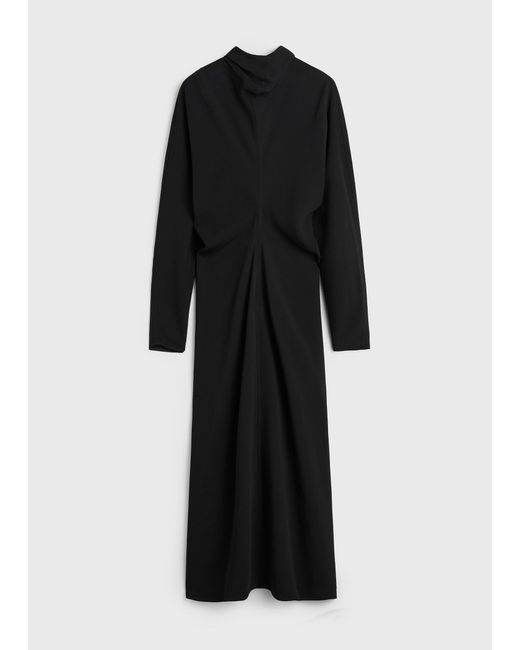 Totême Black Slouch Waist Scarf Dress Petite