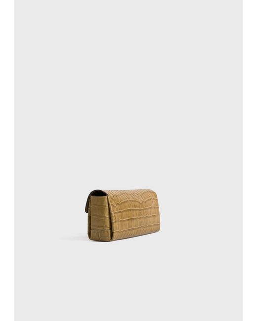 Totême Multicolor Soft Croco-Embossed T-Clutch