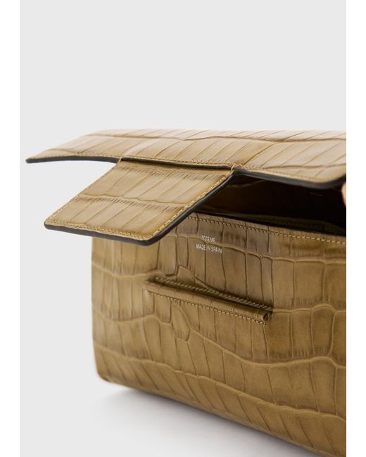 Totême Multicolor Soft Croco-Embossed T-Clutch