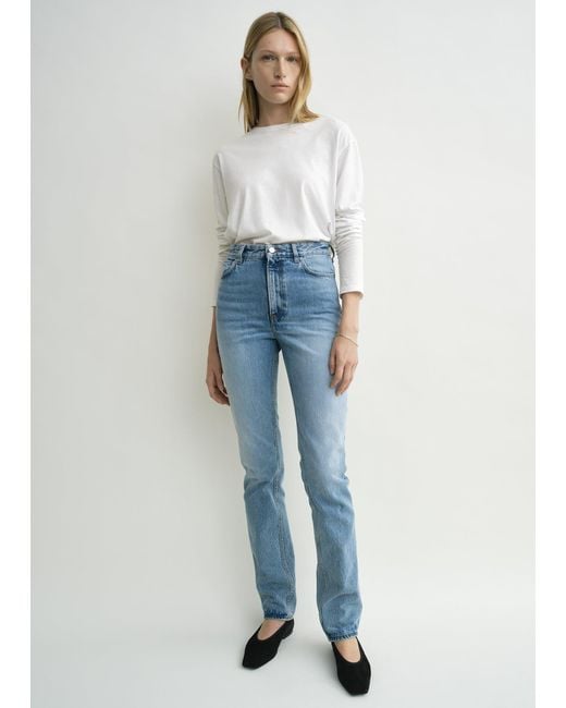Totême Blue High Slim Denim