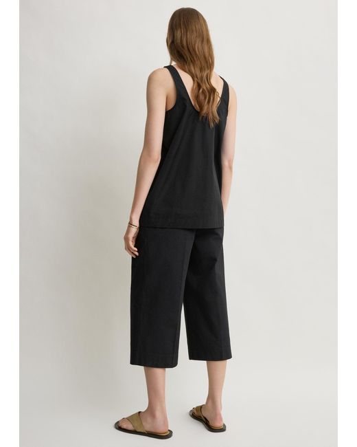 Totême  Black Cropped Trousers