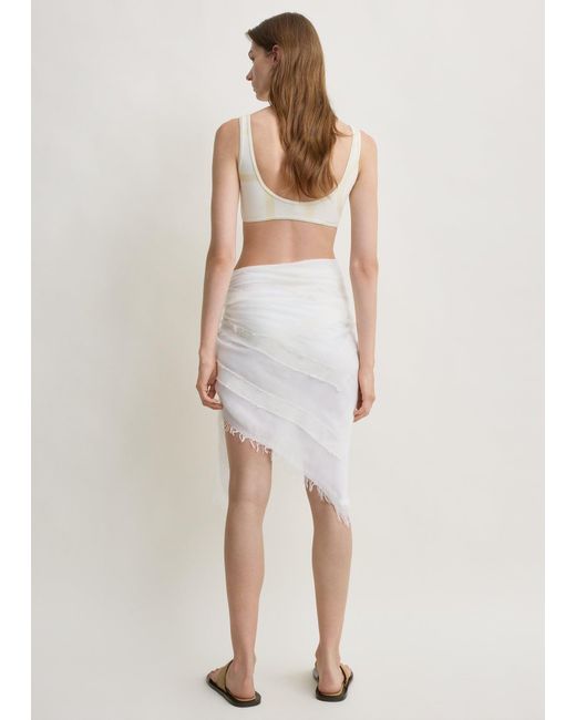 Totême Natural Monogram Bikini Top