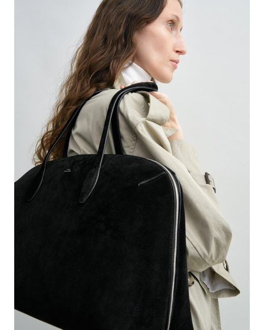 Totême  Black Suede Day Tote