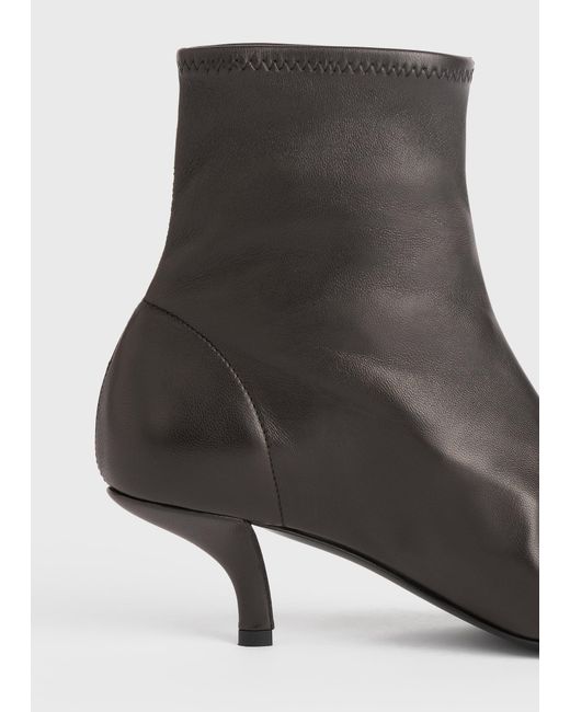 Totême  White Nappa Heeled Sock Boots