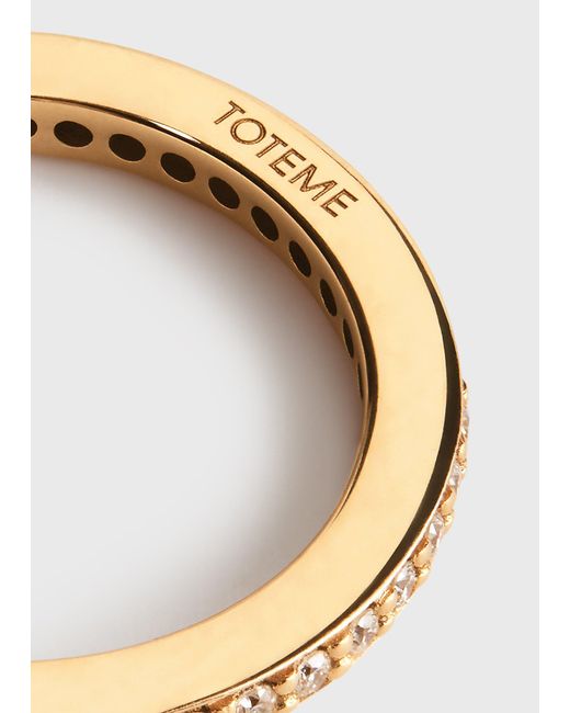 Totême  White Eternity Diamond Midi Ring 18Kt