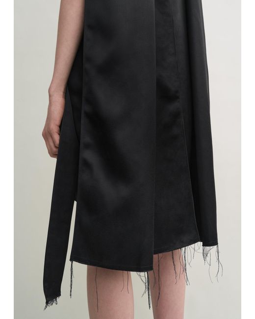 Totême Black Cocoon Scarf Dress