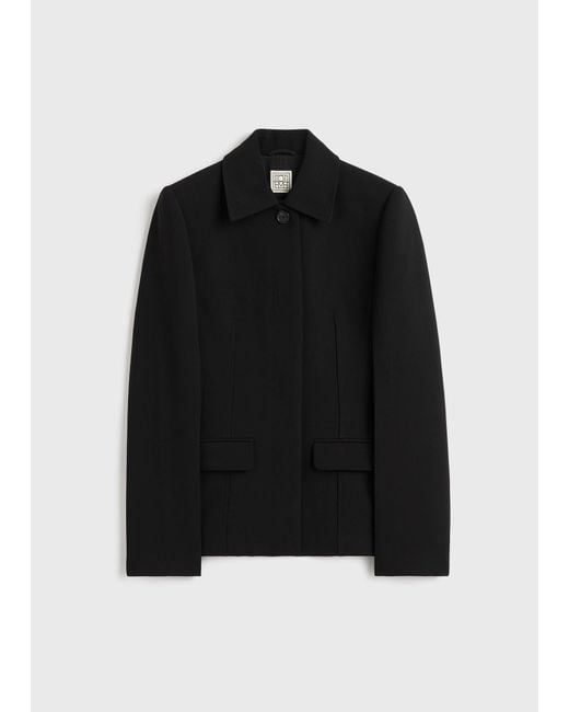 Totême Black Cinched Pocket Jacket