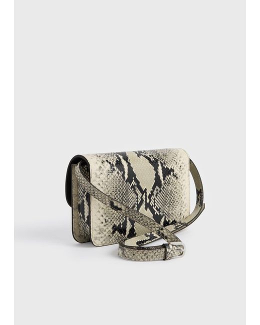 Totême  Multicolor T-Lock Python-Embossed Crossbody