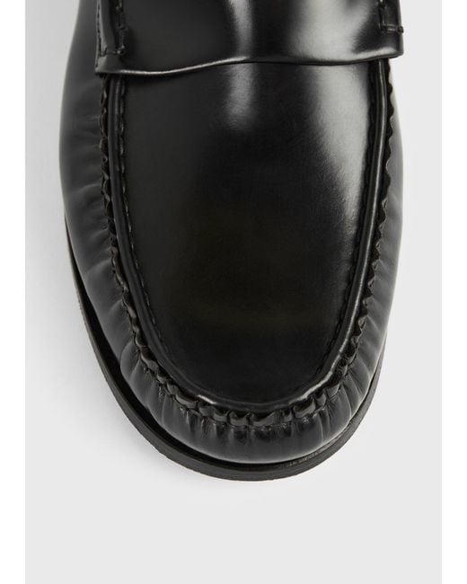 Totême  White Moccasin Loafers