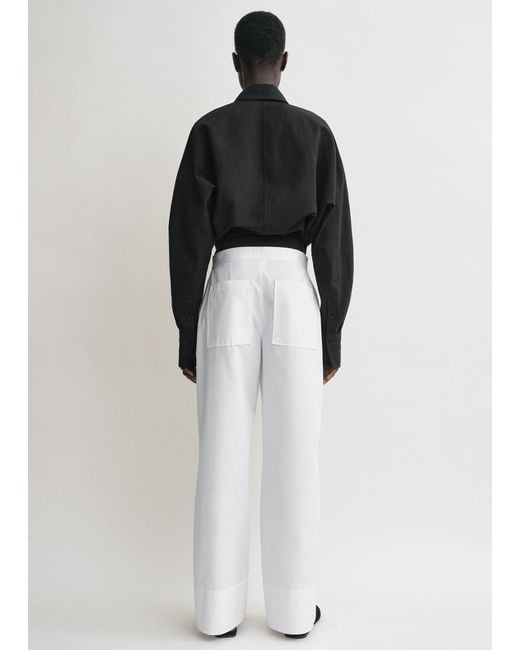 Totême White Wrap Blouse
