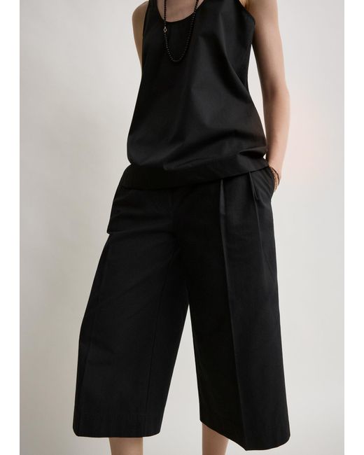 Totême  Black Cropped Trousers