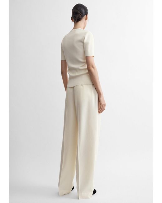 Totême Natural High-Waist Trousers