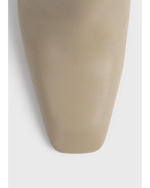Totême White Bar Nappa Mules