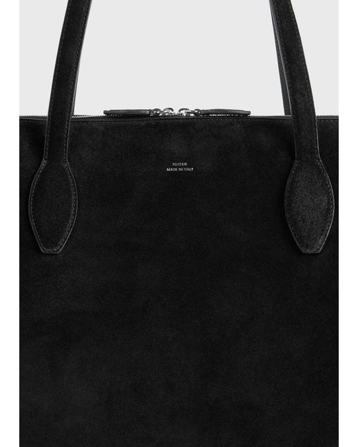 Totême  Black Suede Day Tote