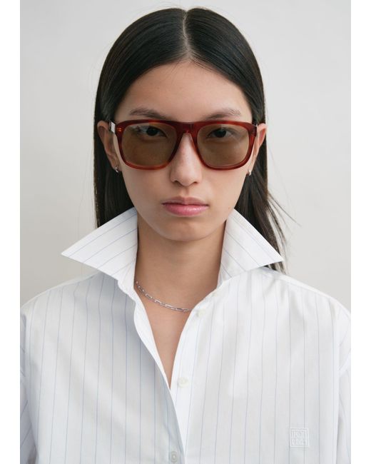 Totême Gray Navigator Sunglasses