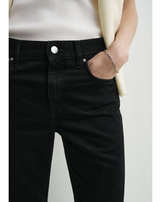 Totême  White Low Straight Denim
