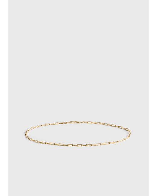 Totême White Crew-Neck Chain 18Kt