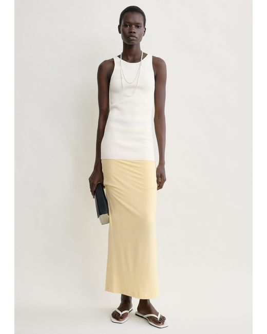 Totême Natural Draped Jersey Skirt