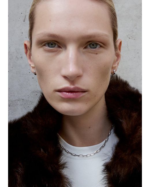 Totême White Crew-Neck Chain 18Kt