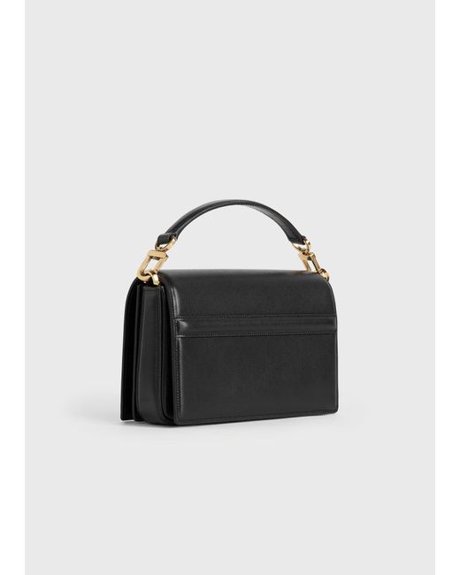 Totême  Black Mini T-Flap Leather Bag
