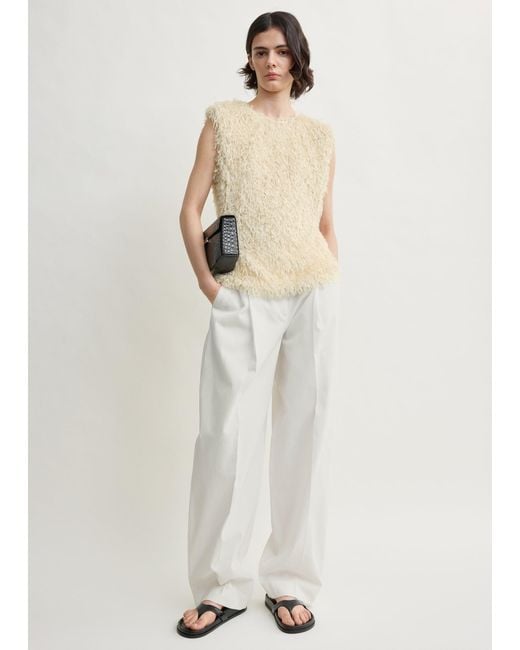 Totême Natural Feathered-Jersey Top