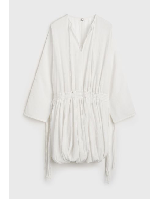 Totême Natural Drawstring Dress