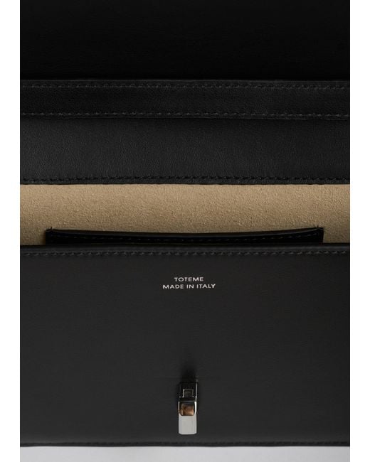 Totême  Black T-Lock Leather Crossbody
