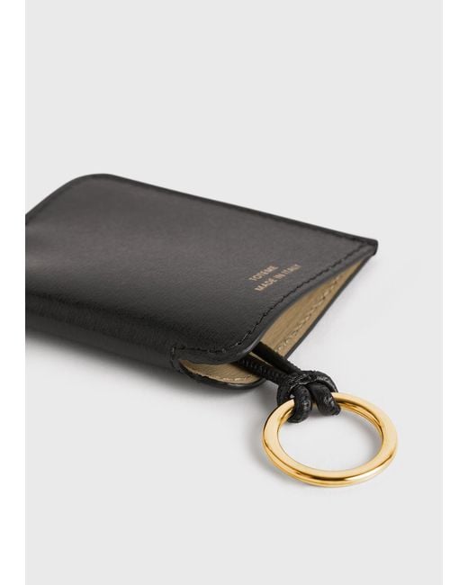 Totême  Black Leather Keyring