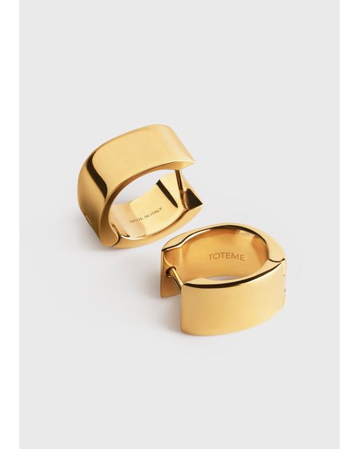 Totême White Signature Hoops